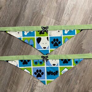NWOT- 2 Handmade Dog Bandanas for a Medium size dog